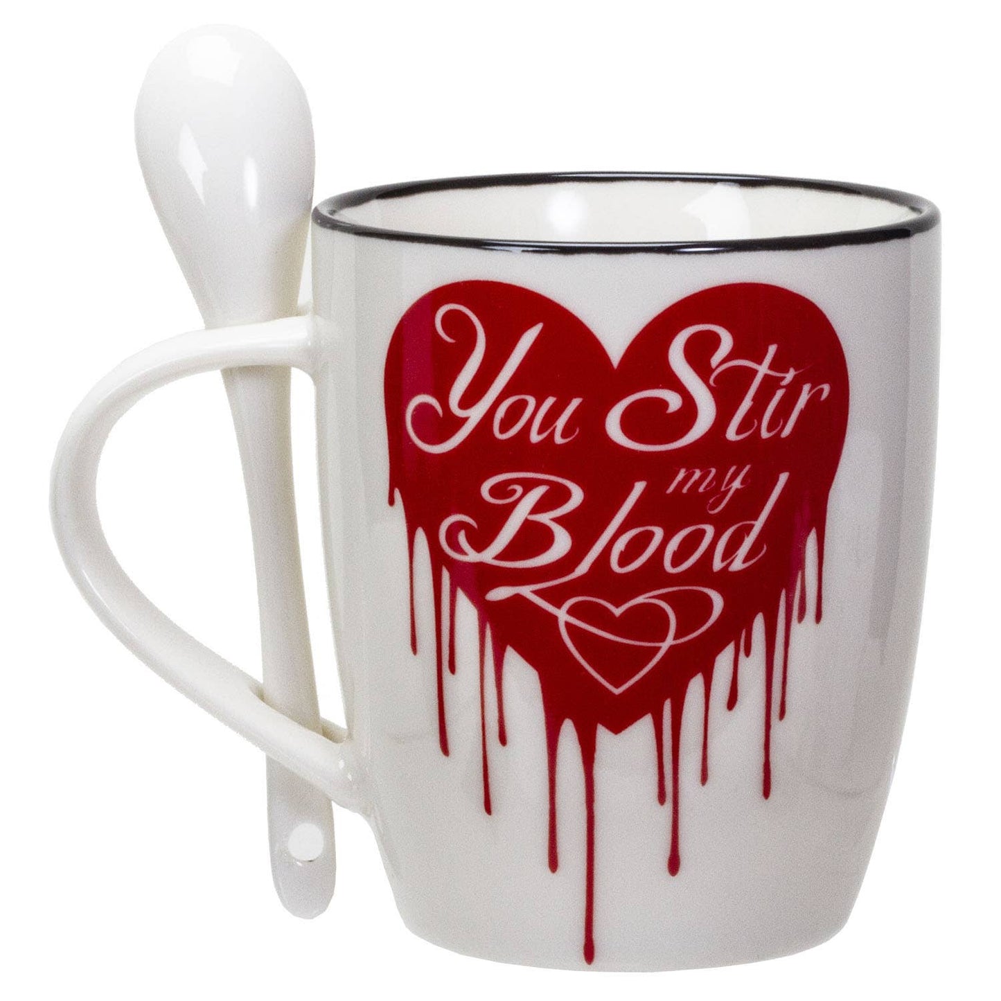 You Stir My Blood Mug & Spoon Set for Coffee/Tea