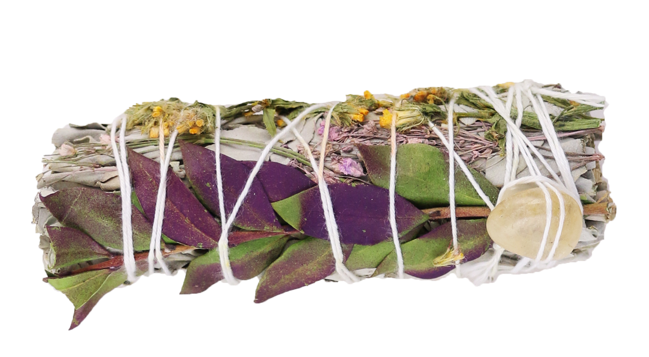 White Sage & Sunflower w/ Citrine (4 in.)