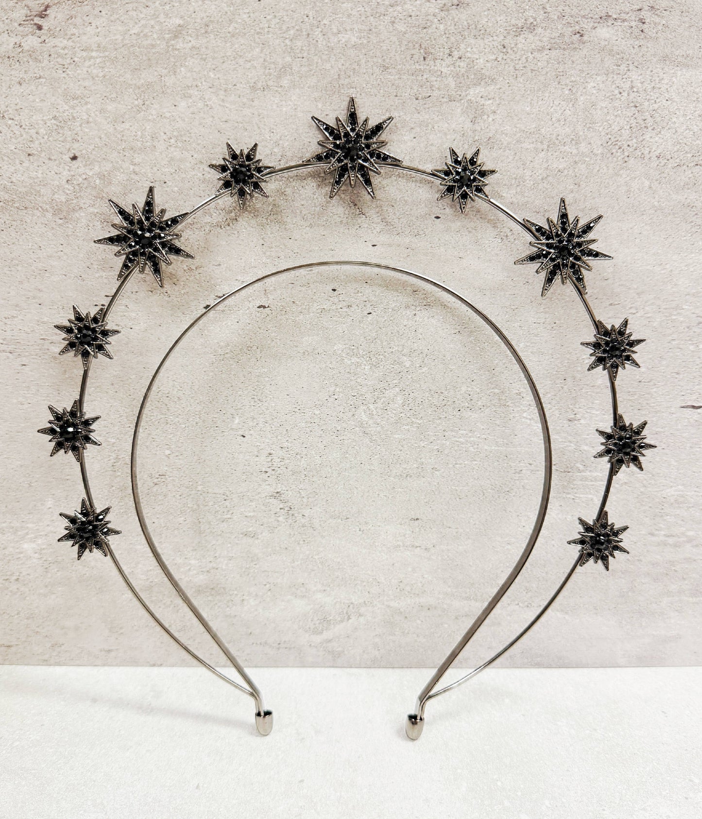 Rose Gold Stars Goddess Crown Halo Headband, Boho Headpiece