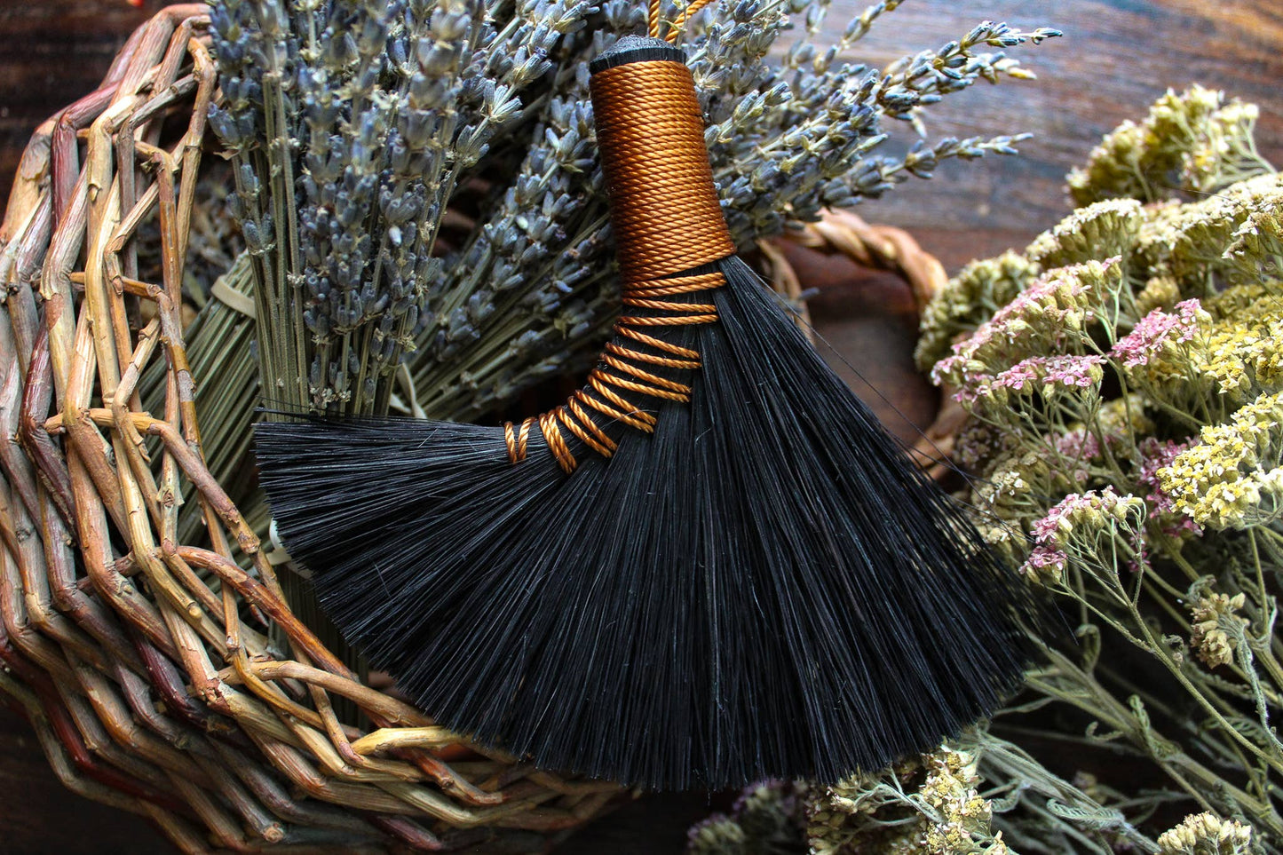 Mini Altar Brooms - Black: Black