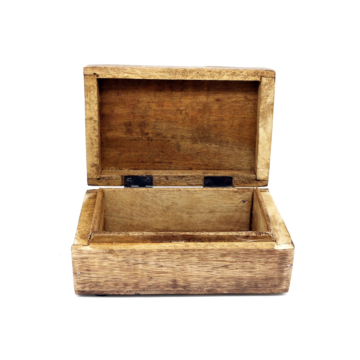 Wooden Storage Box (6 x 4 in.) - Pink Celestial (Brown)