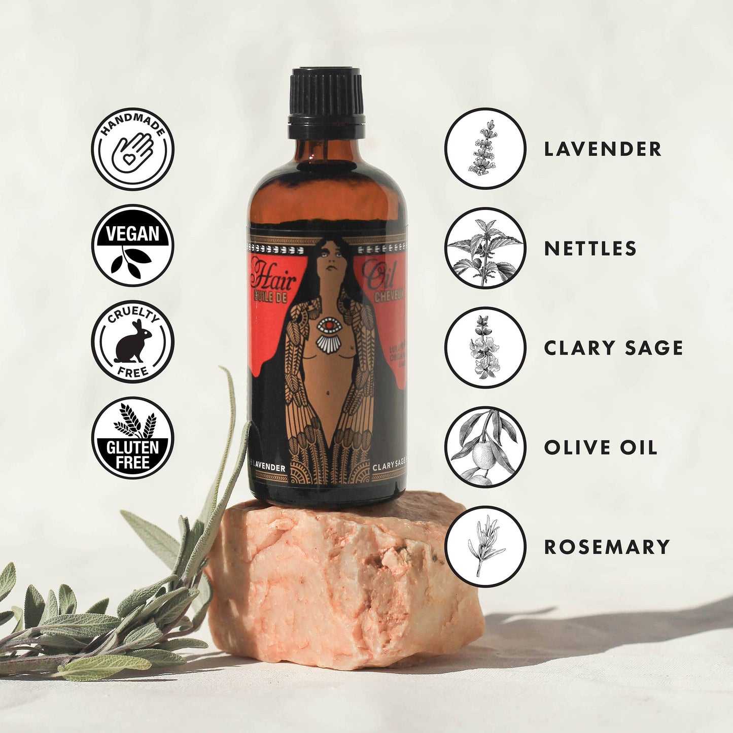 Oil - Lavender and Clary Sage Hair 3.4oz