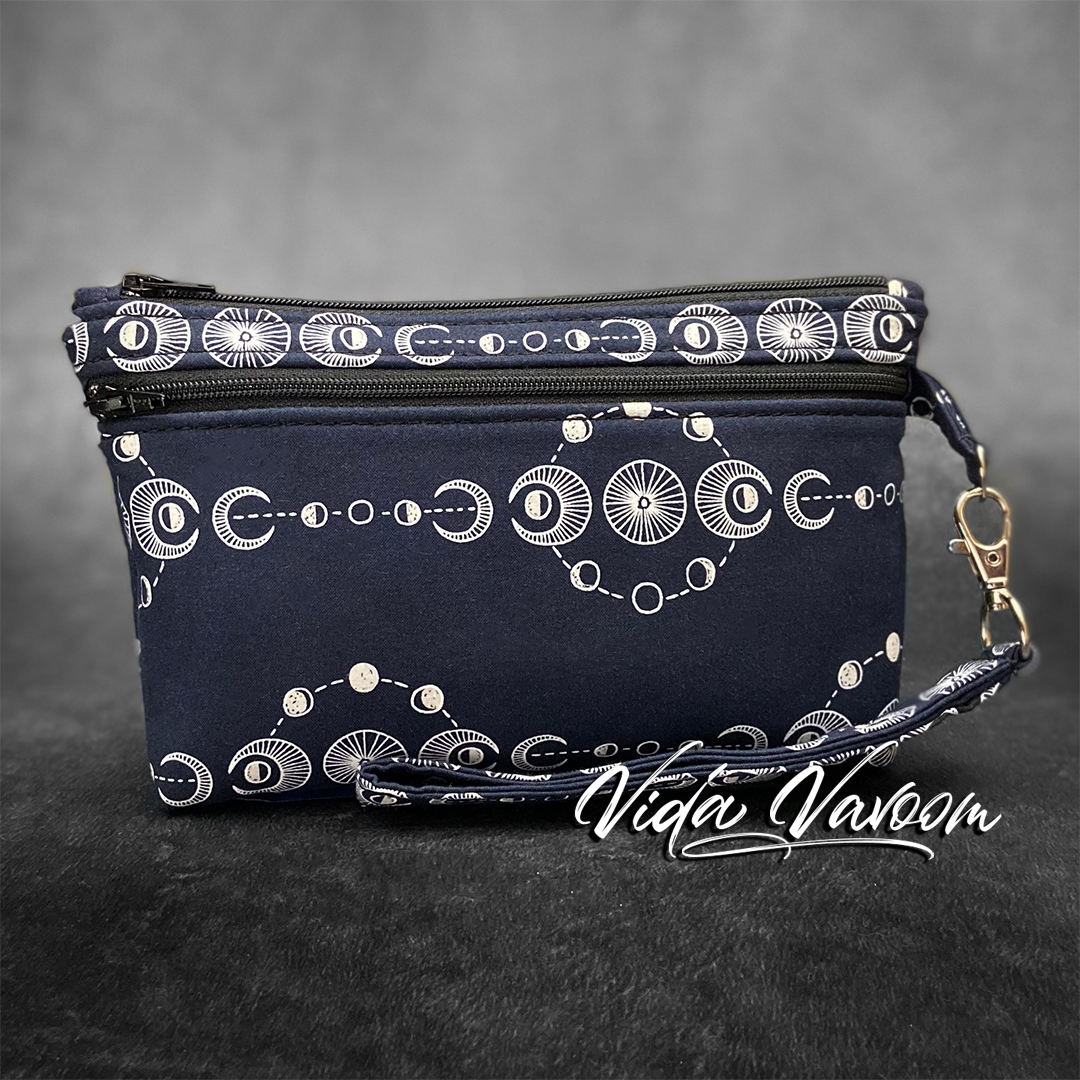 moon phases celestial wristlet