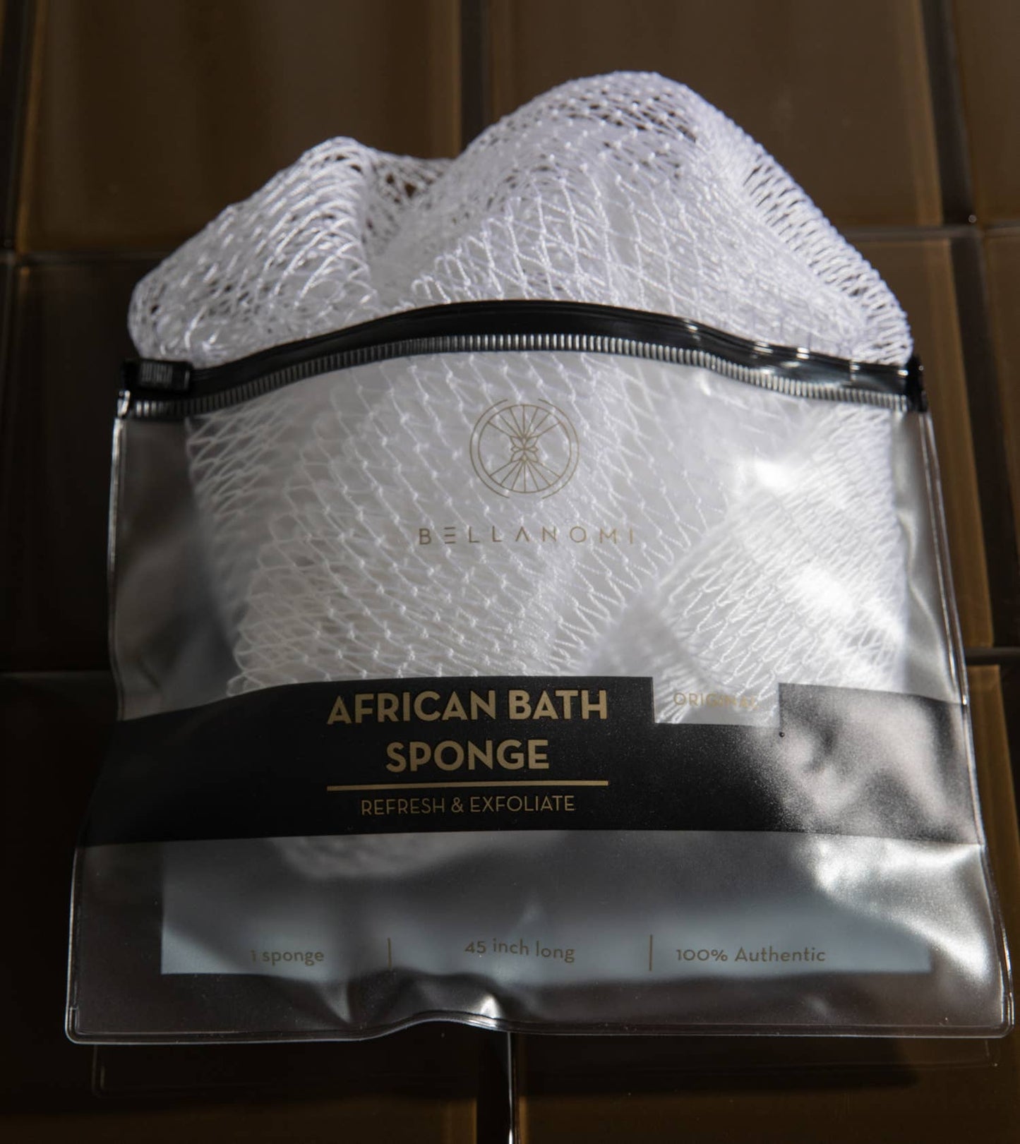 African Exfoliating Net Sponge 45" -  Best Seller: LEMON