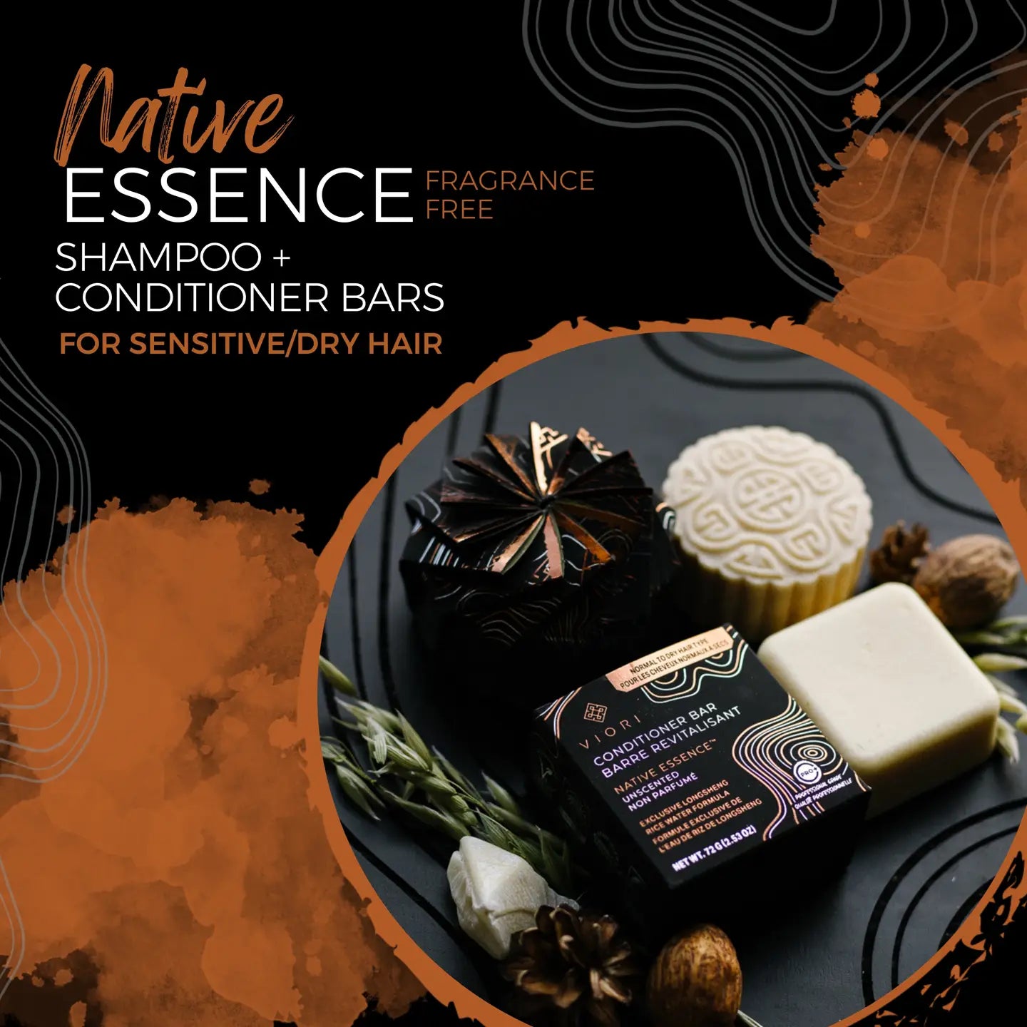 Rice Water Shampoo Bars | Native Essence | Dry Hair