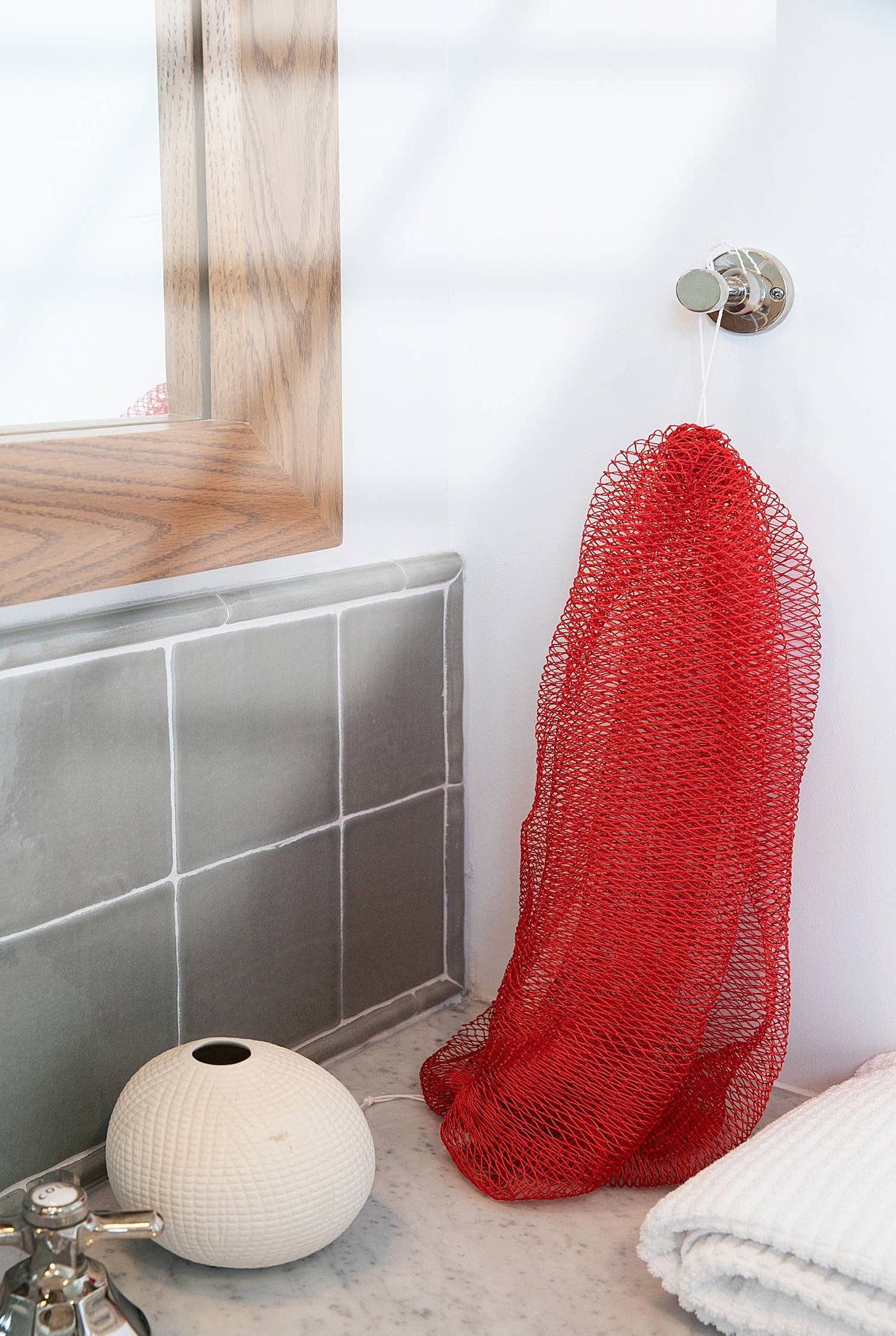 African Exfoliating Net Sponge 45" -  Best Seller: FOREST GREEN