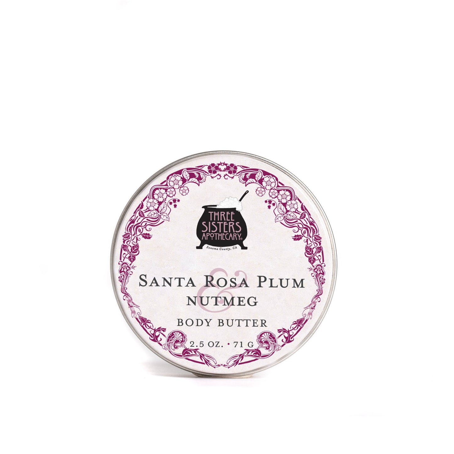 Body Butter Santa Rosa Plum & Nutmeg: 4 oz.