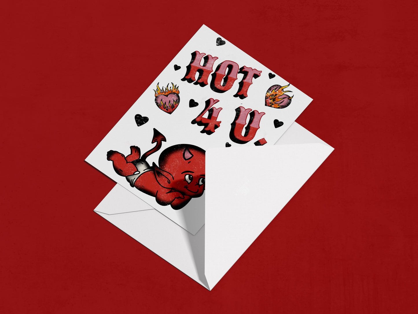 Hot 4 U - Love Greeting Card
