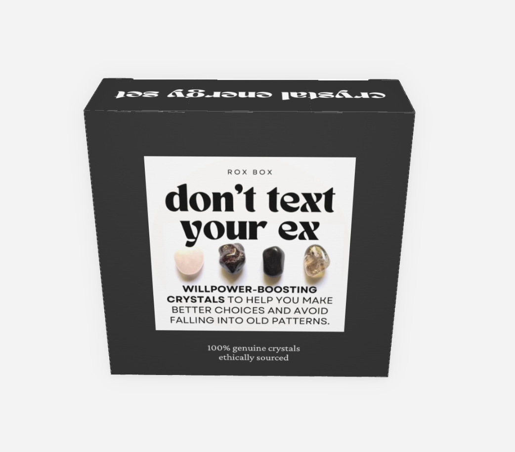 Don't text your ex - crystals for healing + closure | break up gifts
