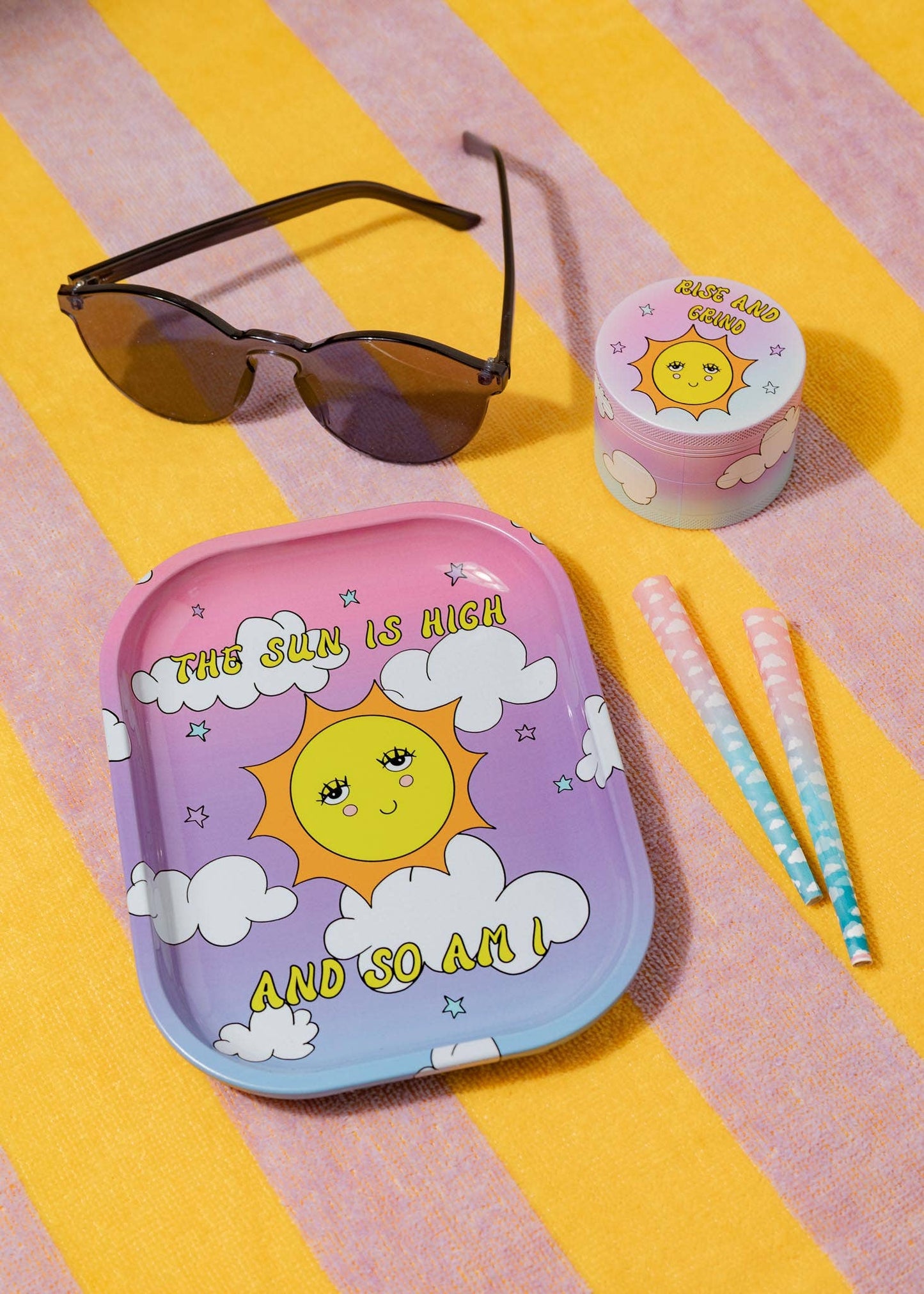 "The Sun Is High" Rolling Tray
