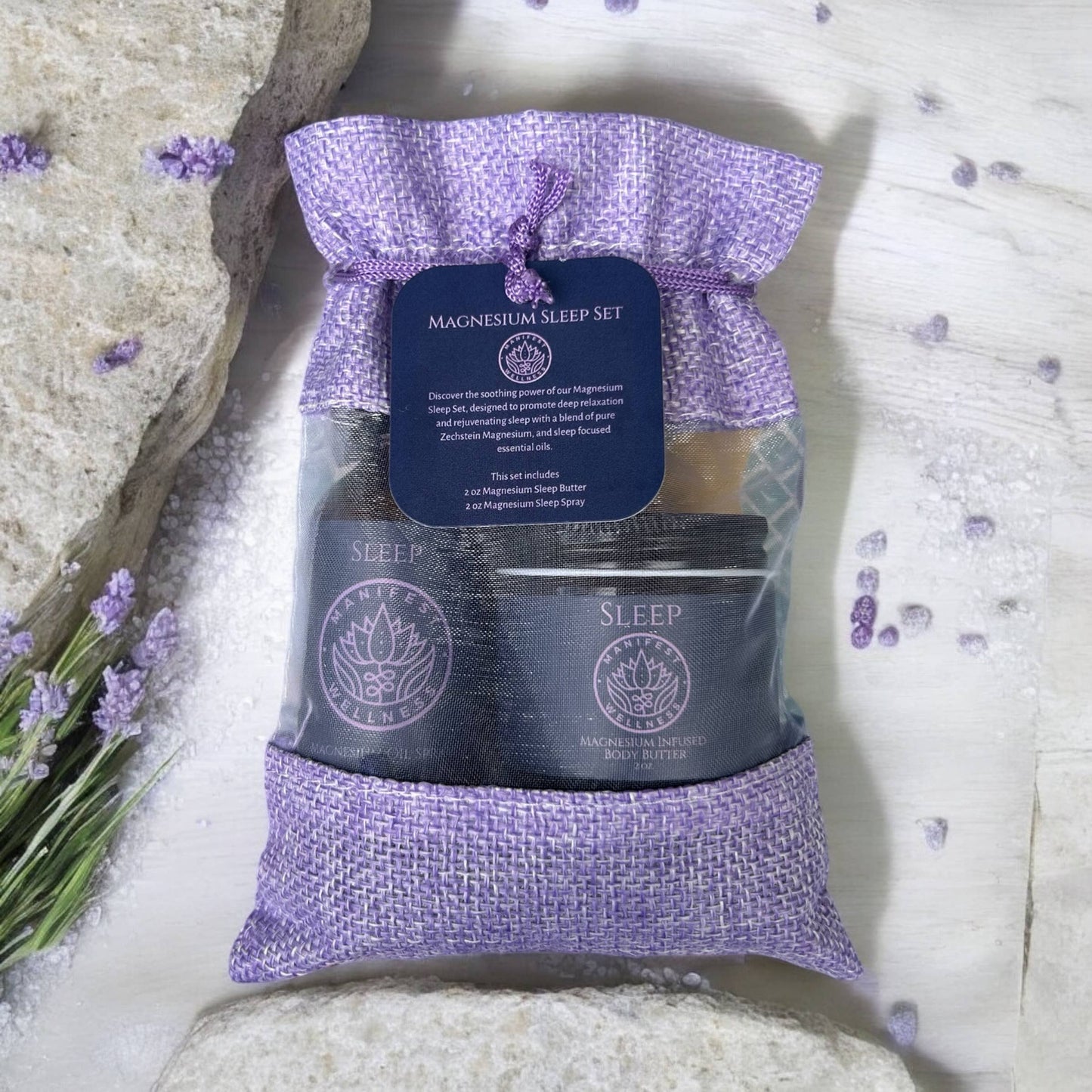 Magnesium Sleep Set with Magnesium Infused Body Butter & Oil