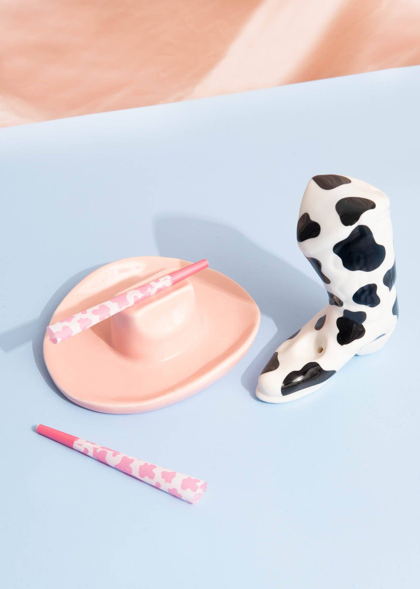 Cowboy Hat Ashtray - Cow Print
