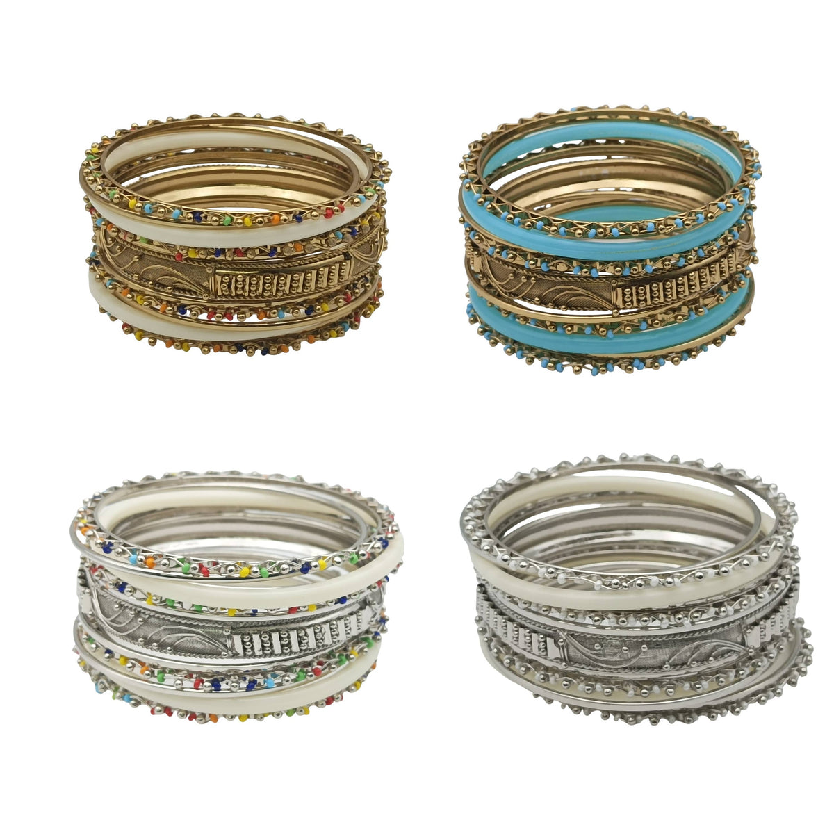 Indian Brass Bangle Party Set: 2