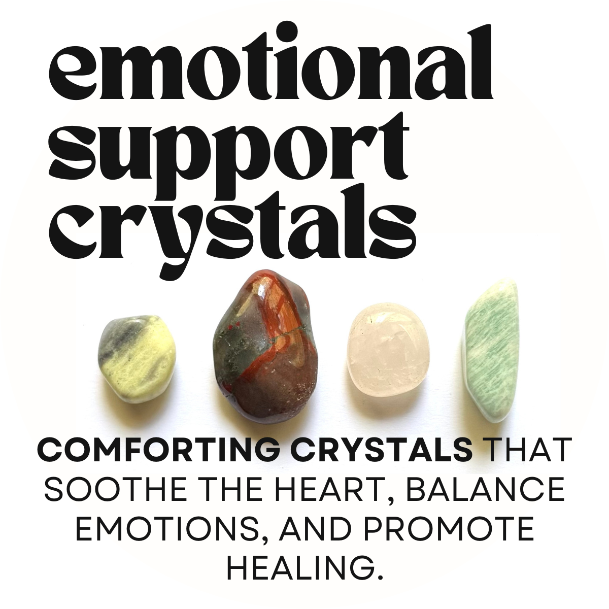 Emotional support crystals - crystal gift for comfort | cheeky gift wellness gift