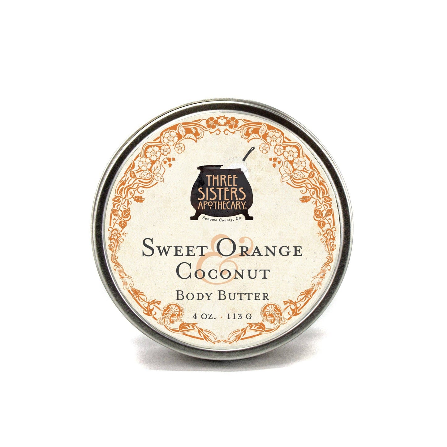 Body Butter Sweet Orange & Coconut: 4oz.