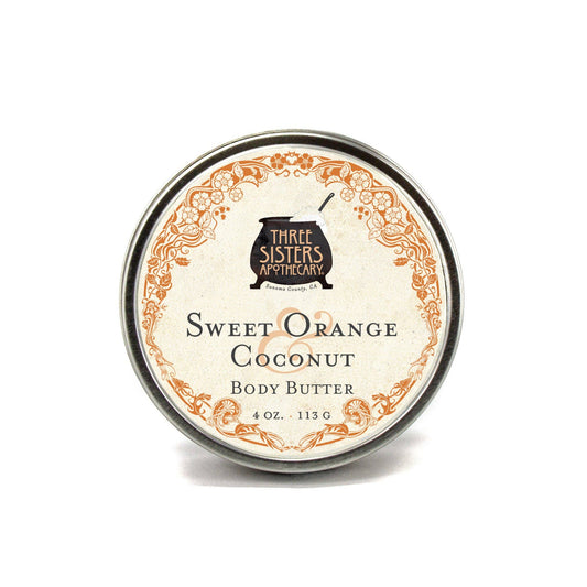Body Butter Sweet Orange & Coconut: 4oz.