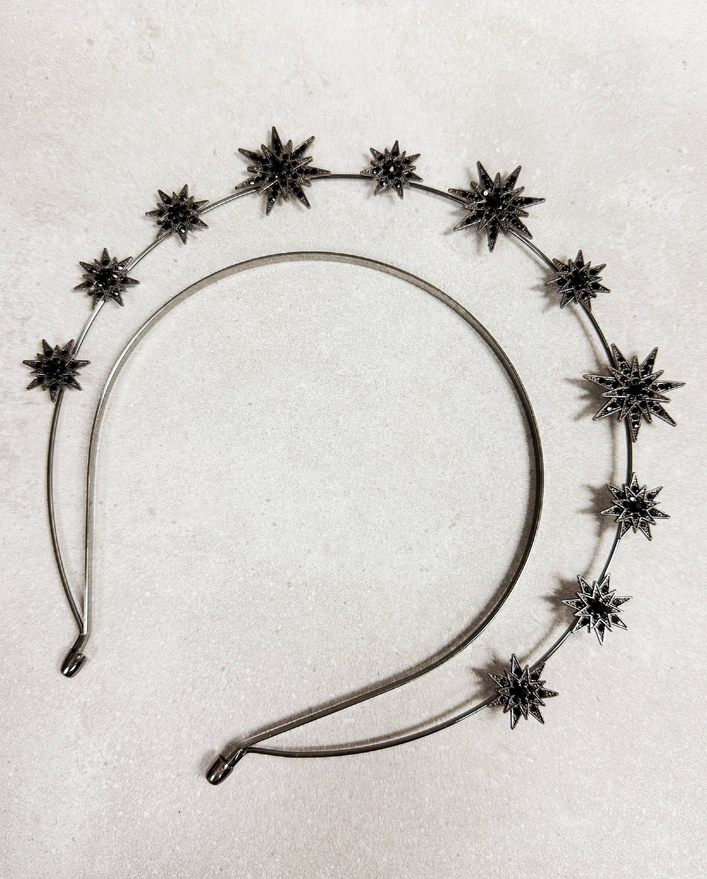 Rose Gold Stars Goddess Crown Halo Headband, Boho Headpiece