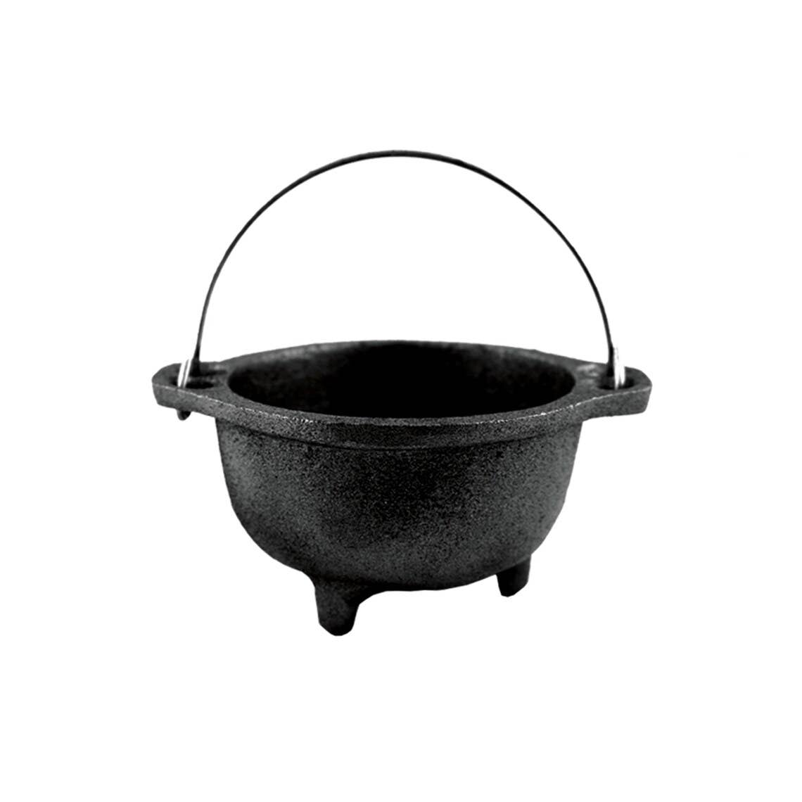 Plain Cast Iron Cauldron Bowl w/ Hanger (4 in.)