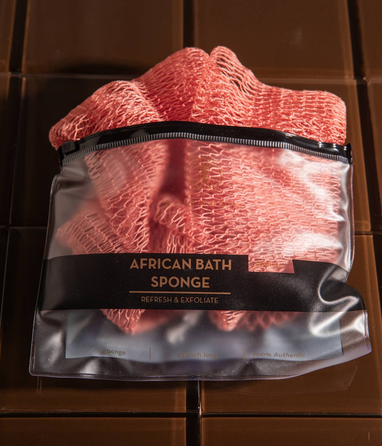 African Exfoliating Net Sponge 45" -  Best Seller: LEMON