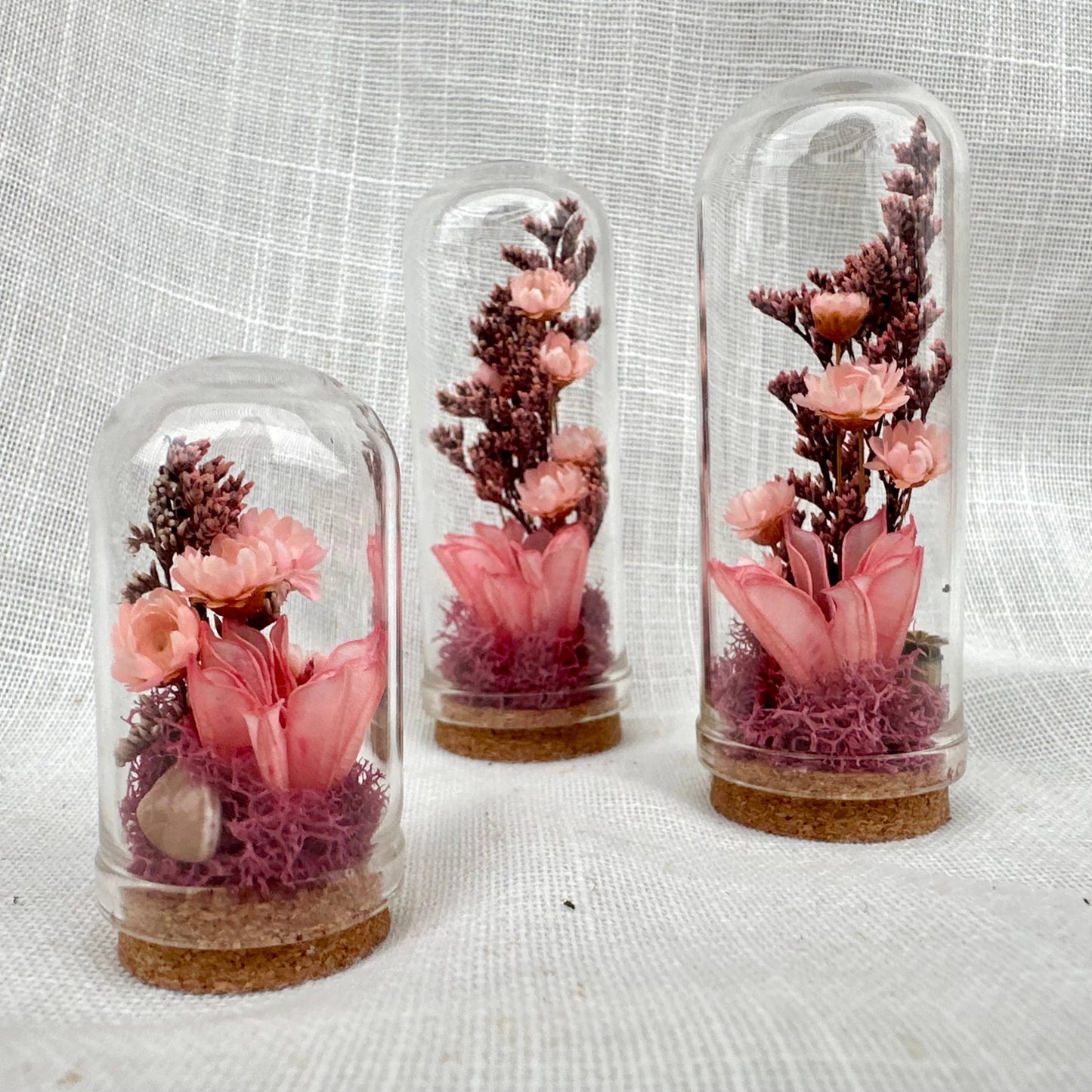 Fairy Grove Mini Terrarium Floral Glass Cloche Curiosity Jar: 2.75"