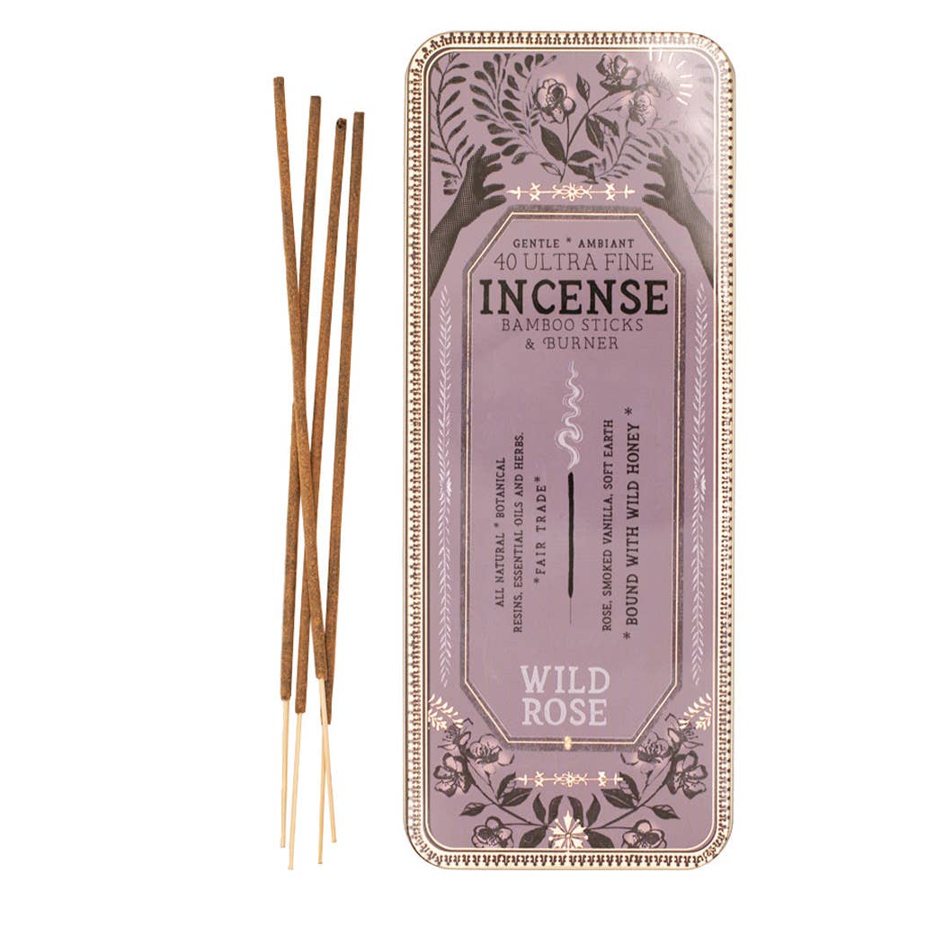 Wild Rose Incense Sticks by Papaya | Love, Healing, and Heart Opening