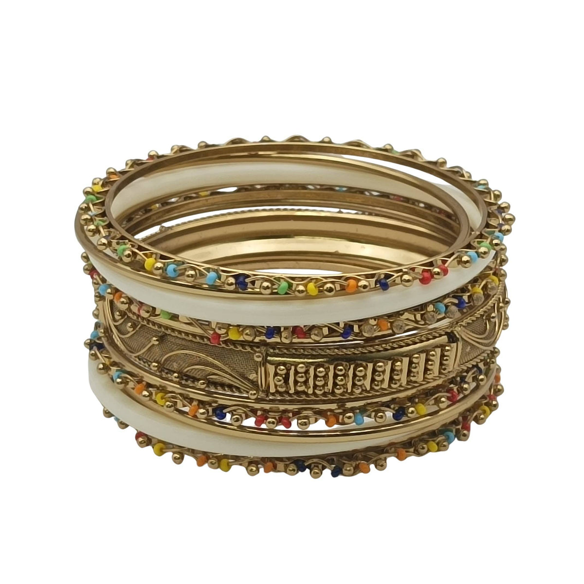 Indian Brass Bangle Party Set: 2