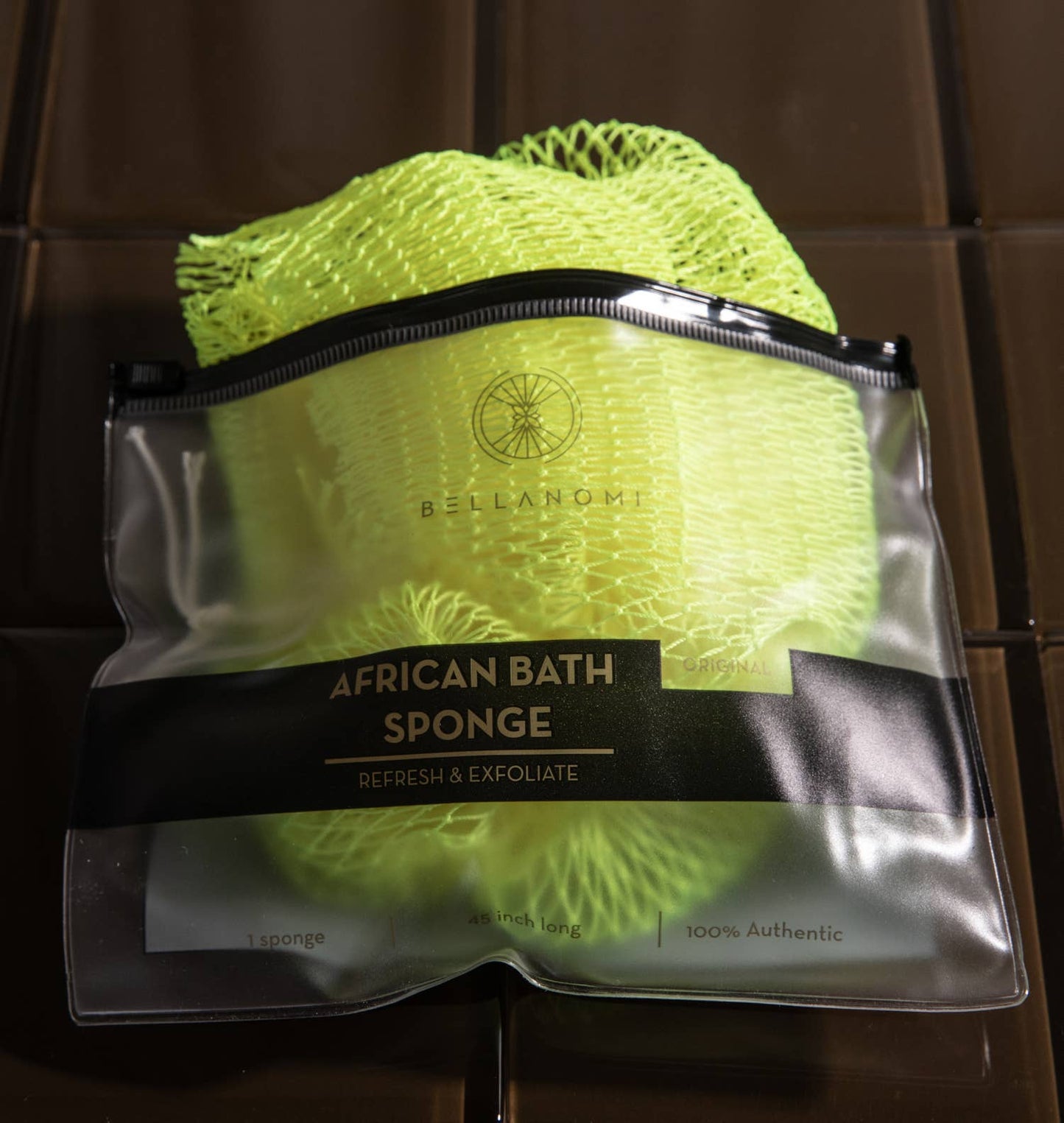 African Exfoliating Net Sponge 45" -  Best Seller: LEMON