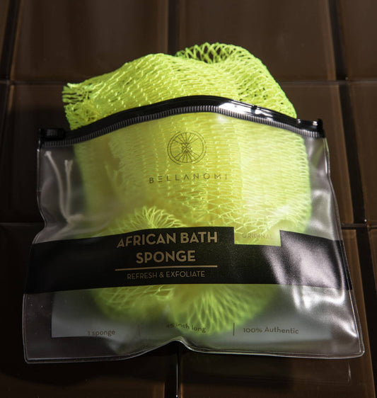 African Exfoliating Net Sponge 45" -  Best Seller: LEMON