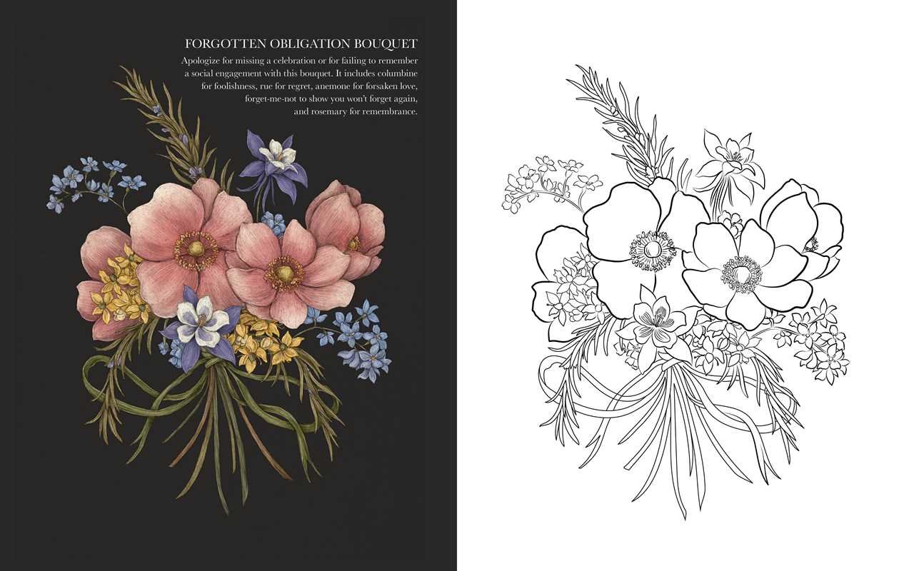 Floriography Coloring Book by Jessica Roux: Paperback; 96 pages / English