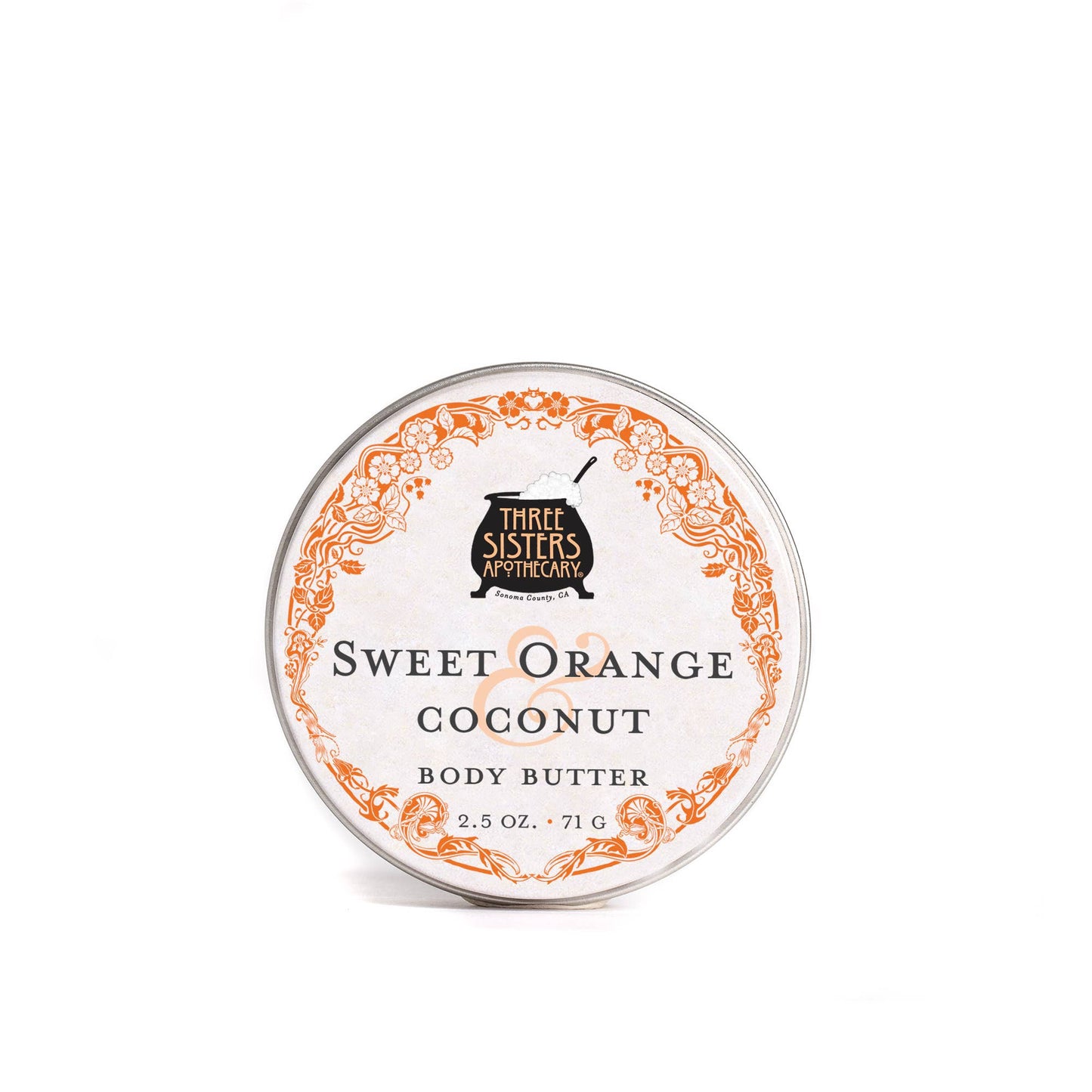Body Butter Sweet Orange & Coconut: 4oz.