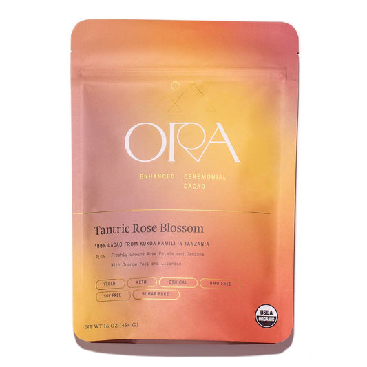 Tantric Rose Blossom Cacao - Organic Ceremonial Chocolate: 1 lb