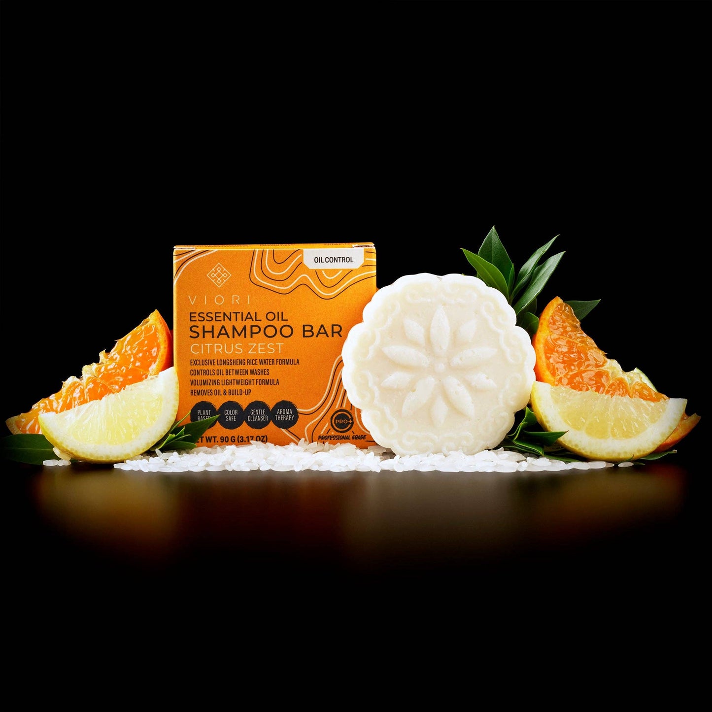 Rice Water Shampoo Bar | Citrus Zest EO | Oily Hair