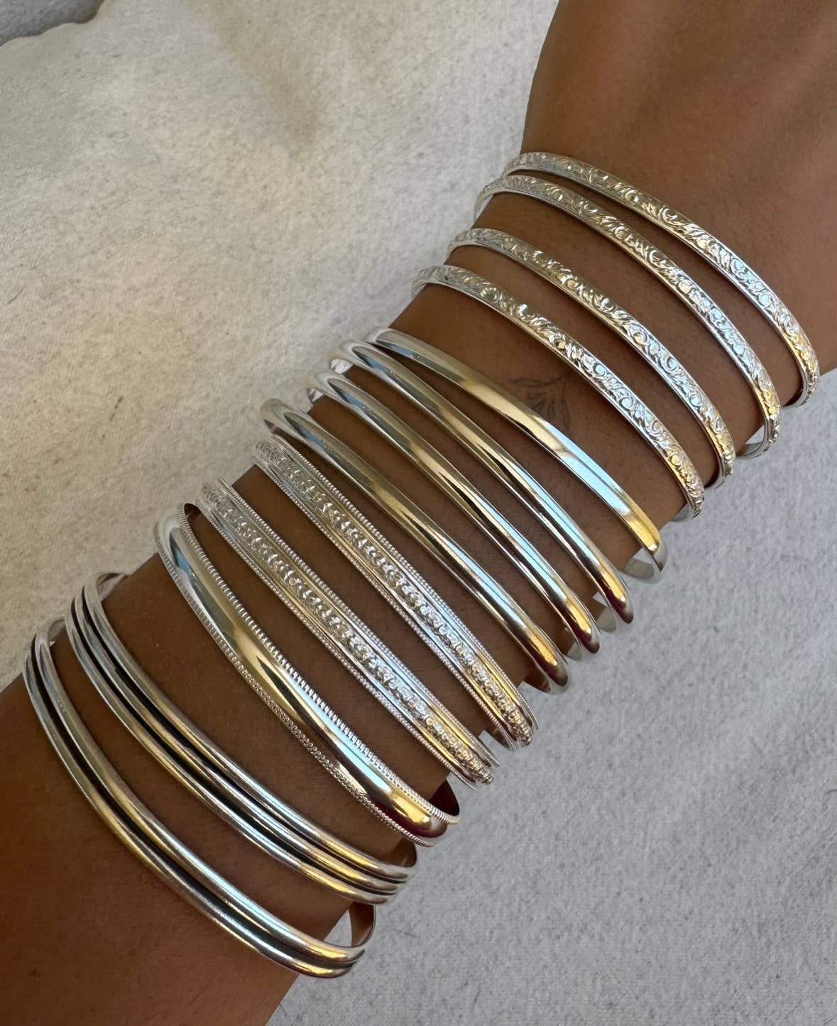 Sterling Silver Cuffs: 3