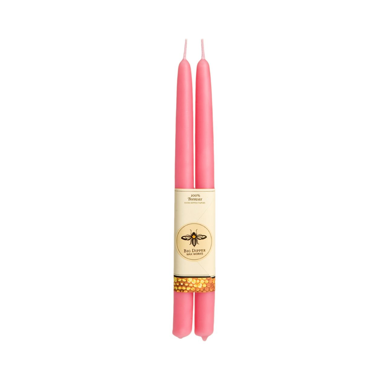 100% Pure Beeswax Tapers: Pumpkin / Standard (12" x 7/8")