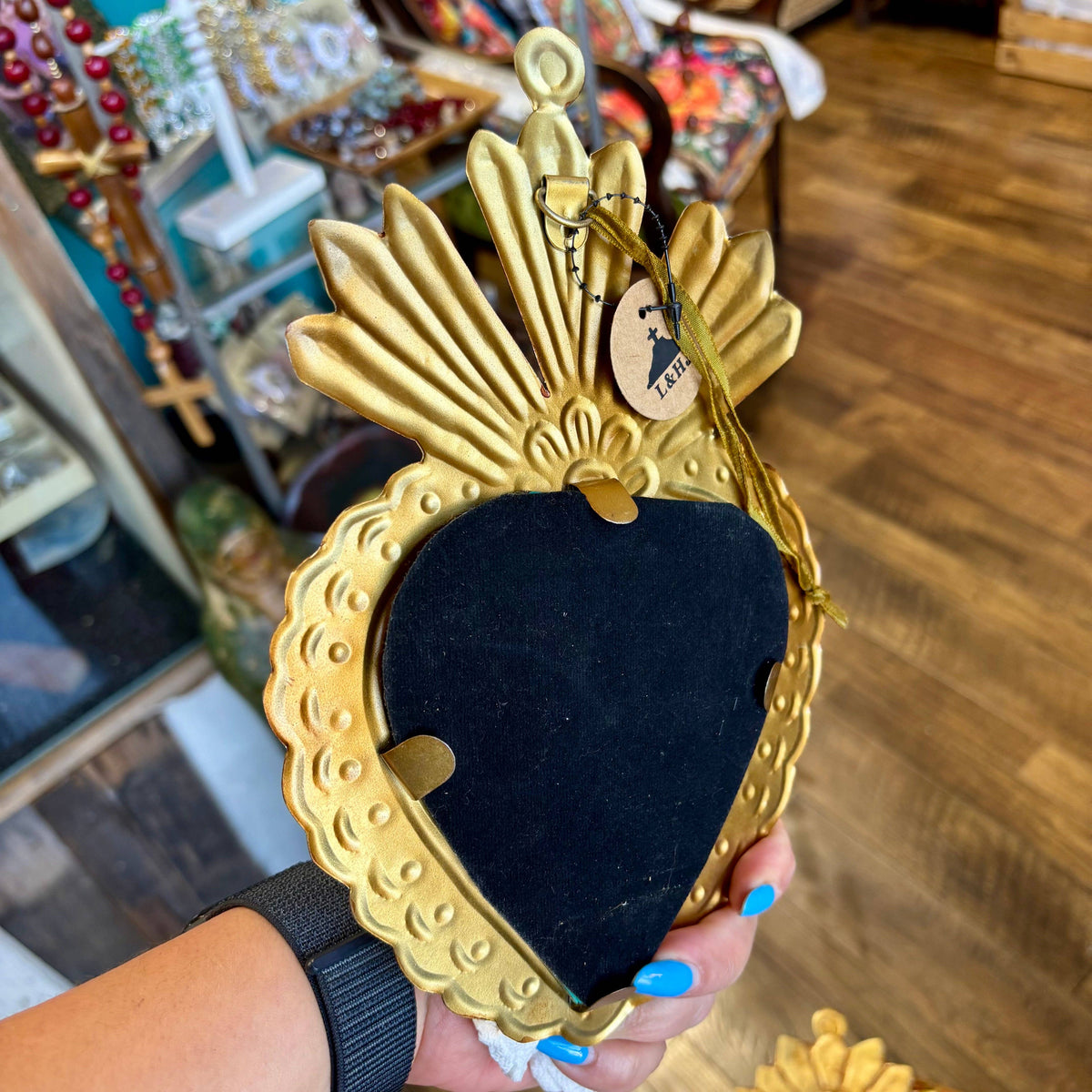 Medium Mirrored Sacred Hearts: B