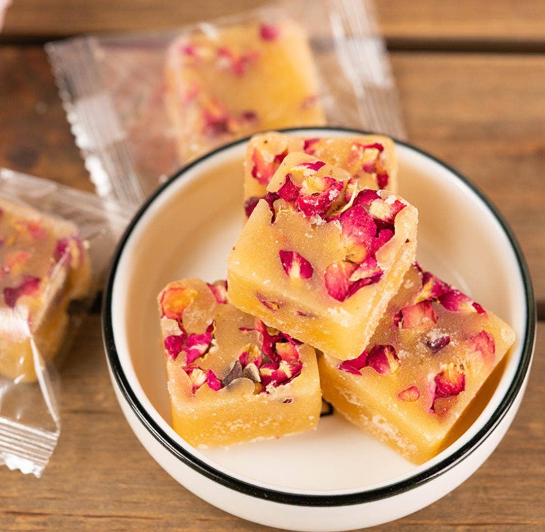 Gourmet Honey Sugar Cubes with flowers and fruit: Grapefruit