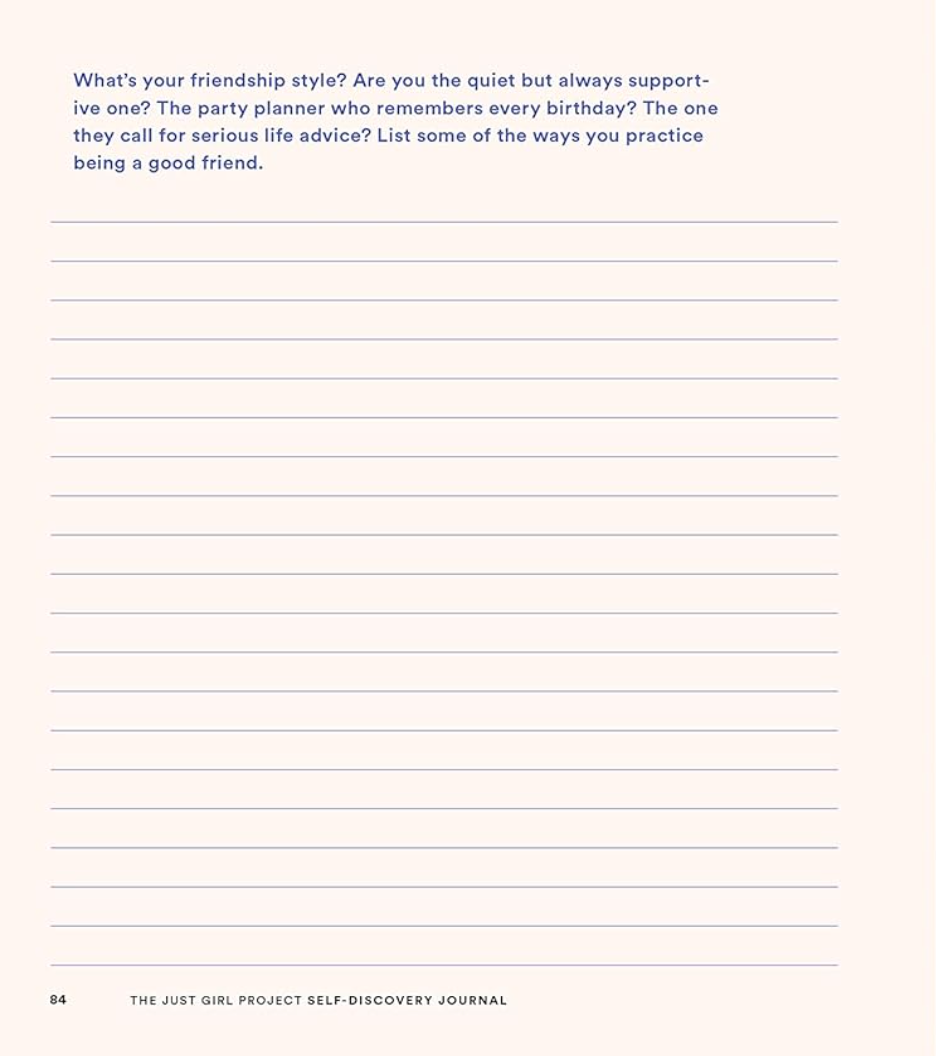 The Just Girl Project Self-Love Journal