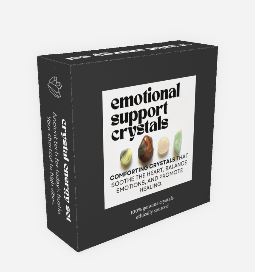 Emotional support crystals - crystal gift for comfort | cheeky gift wellness gift