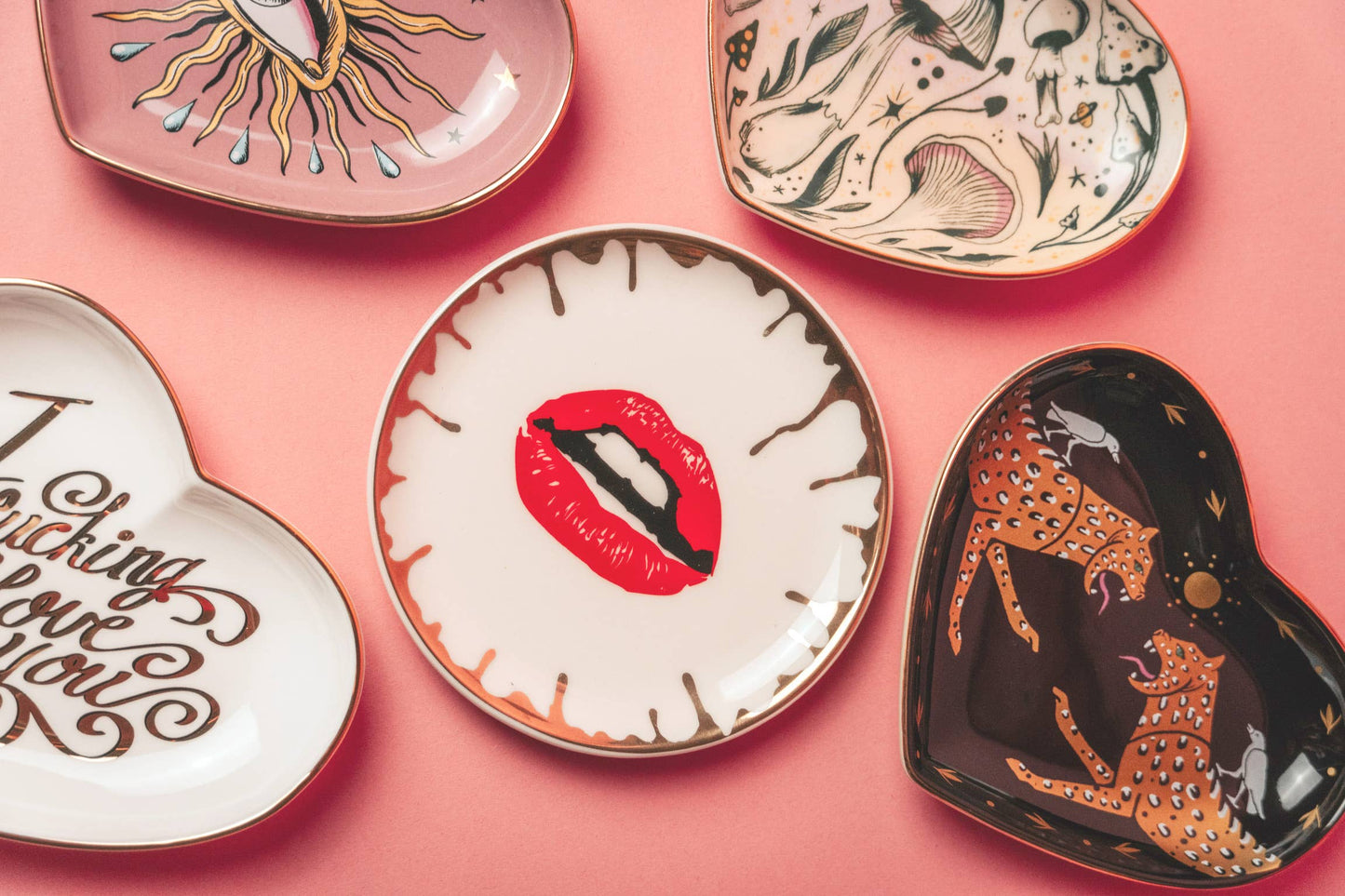 Bitch Round Ceramic Trinket Dish