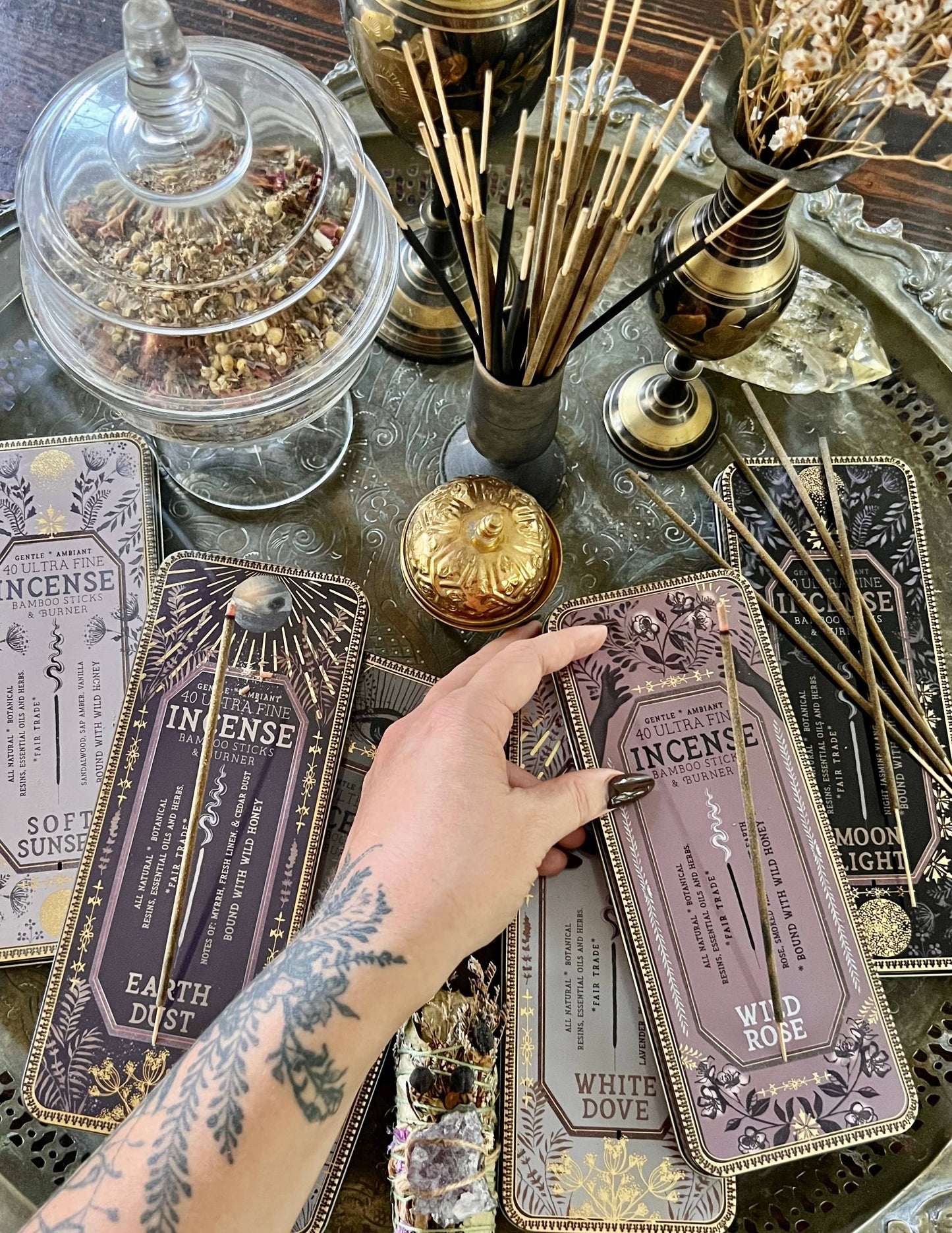 Wild Rose Incense Sticks by Papaya | Love, Healing, and Heart Opening