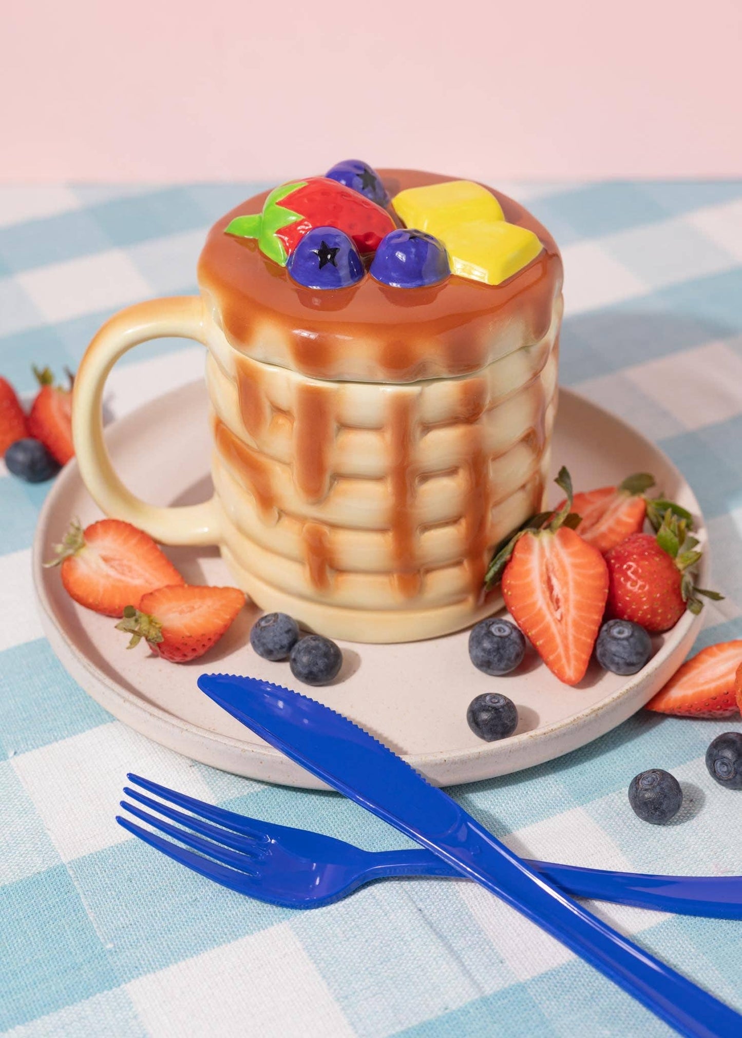 Pancake Mug With Lid