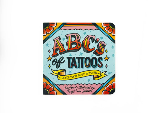 ABC's of Tattoos - Kids Unique Board Book Hard Cover