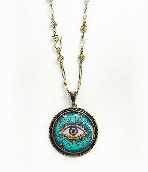 Handmade Eclectic Vintage Cameo Necklaces on Cards Large