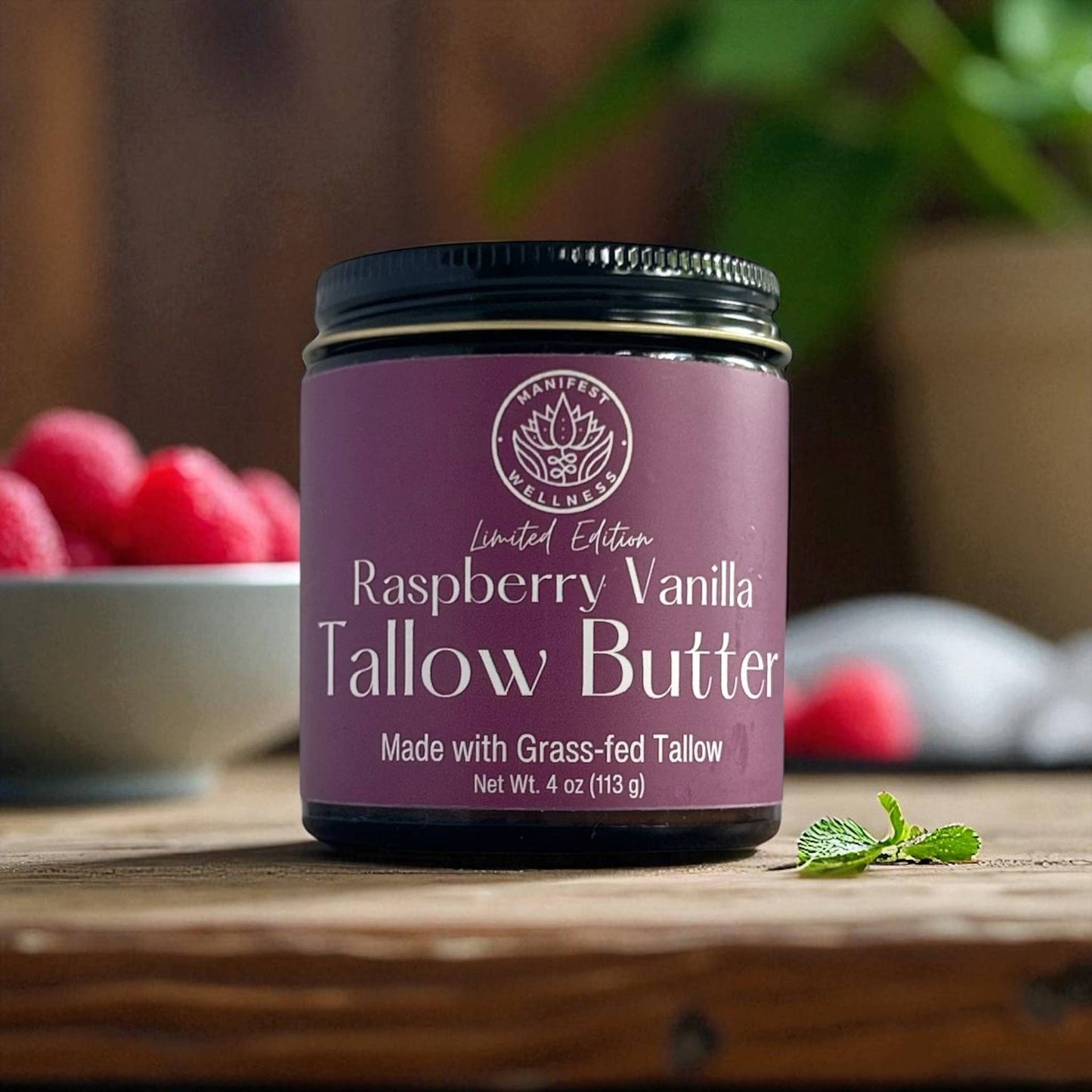 Raspberry Vanilla Grassfed Tallow Butter Limited Edition