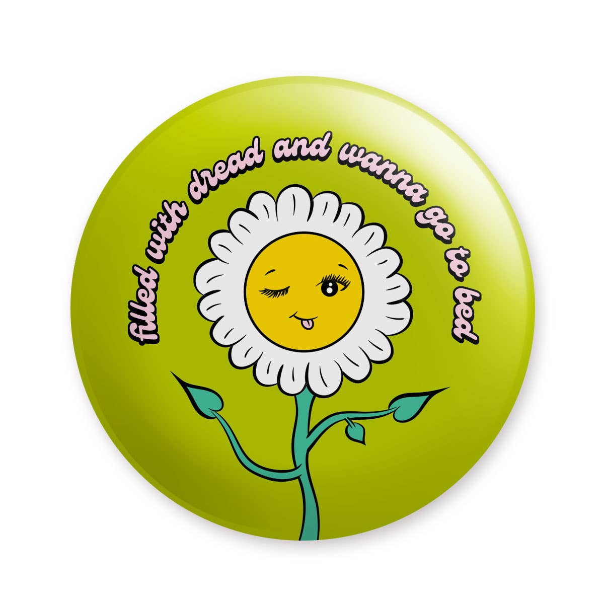 Filled With Dread Flower Magnet