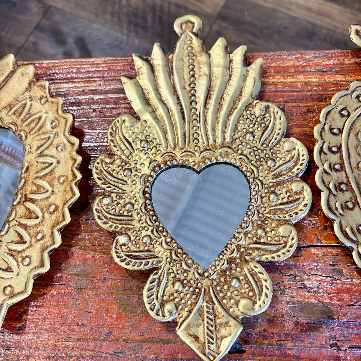 Medium Mirrored Sacred Hearts: B