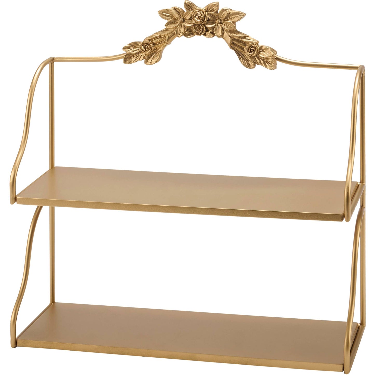Gold Rose Flower Shelf
