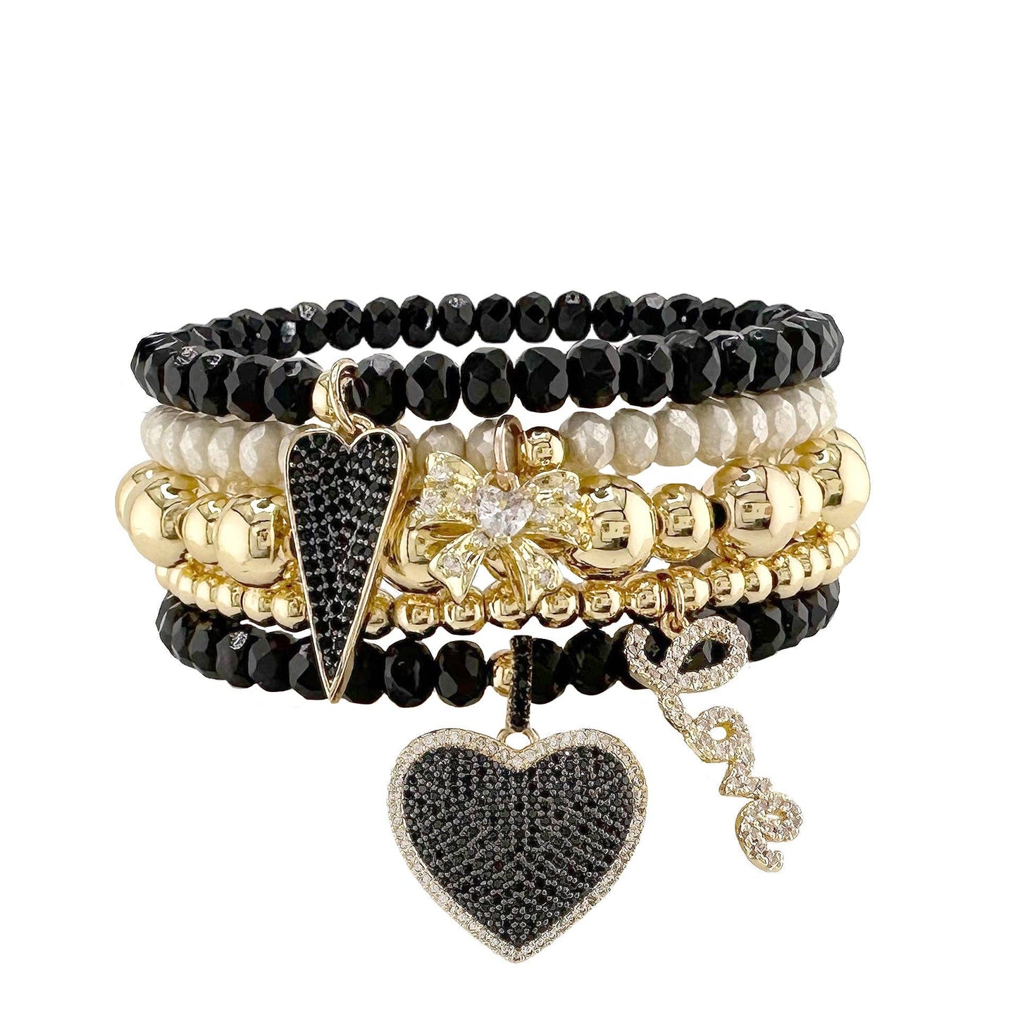 Emmy Elegant Bracelet Collection: Gold Bow