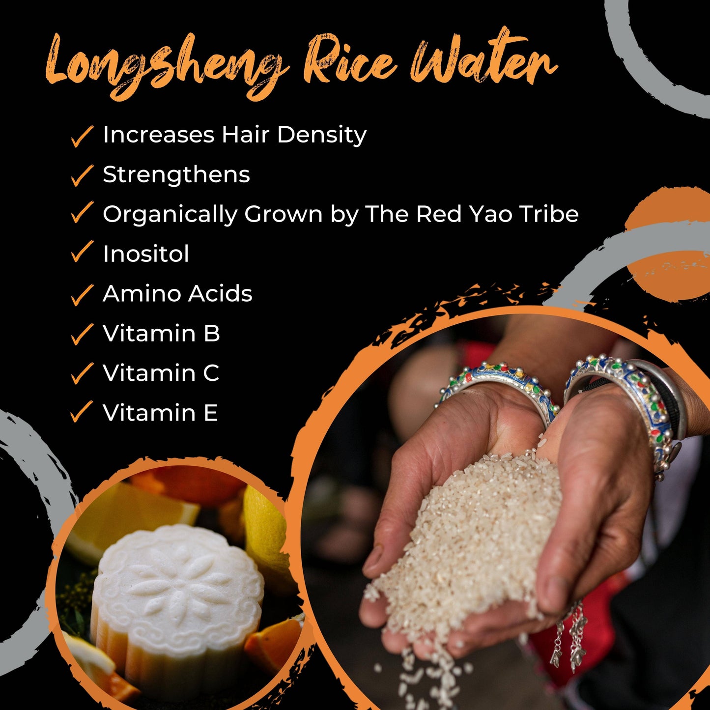 Rice Water Shampoo Bar | Citrus Zest EO | Oily Hair