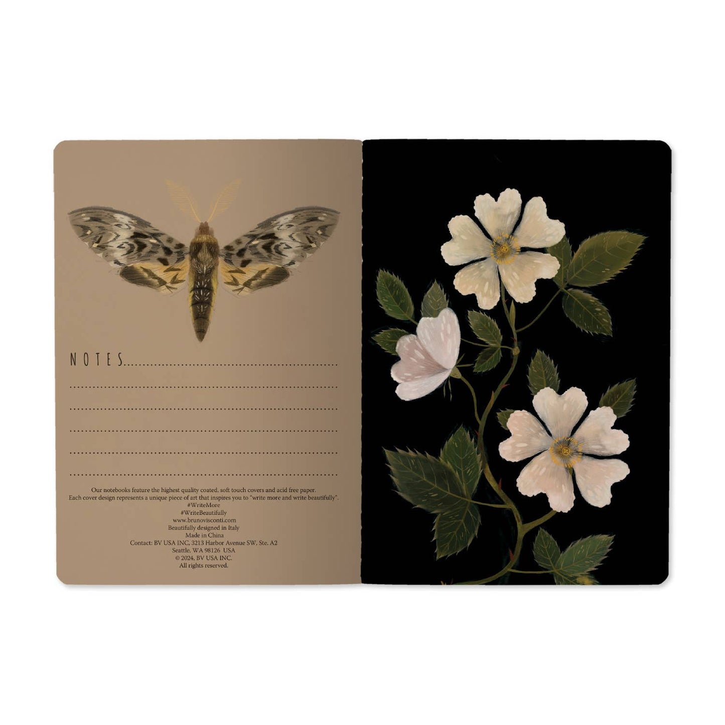 Night Garden - Large Notebook